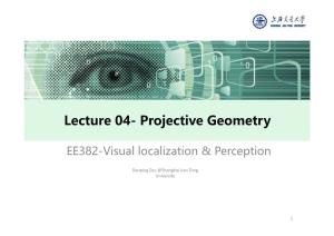Lecture 04- Projective Geometry