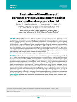 Evaluation of the Efficacy of Personal Protective Equipment Against