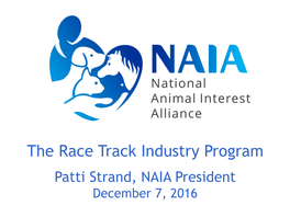 Patti Strand, NAIA President December 7, 2016