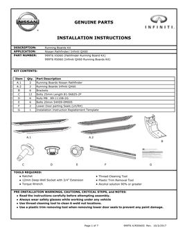 Running Boards 999T6 XR5060II Rev 10-3-2017.Xlsx