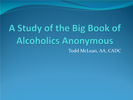 The Big Book – Todd Mclean