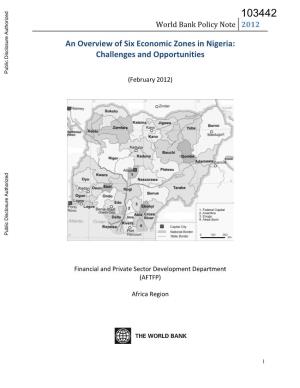 Nigeria Economic Zones – Challenges and Opportunities