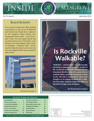 Is Rockville Walkable?