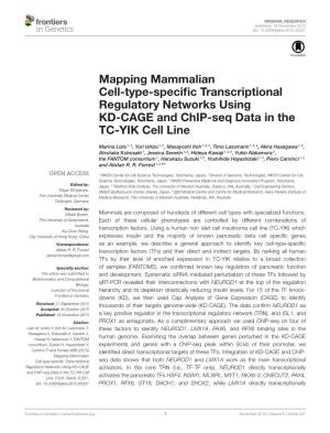 Mapping Mammalian Cell-Type-Specific Transcriptional