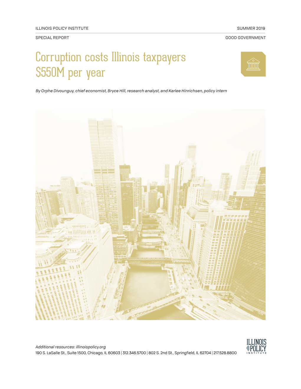 Corruption Costs Illinois Taxpayers $550M Per Year