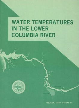 Water Temperatures in the Lower Columbia River