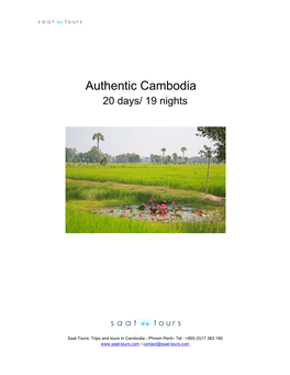Authentic Cambodia 20 Days/ 19 Nights