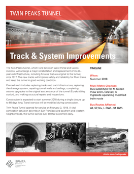 Track & System Improvements