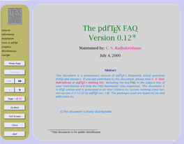 Pdftex FAQ Collection (In Pdf)