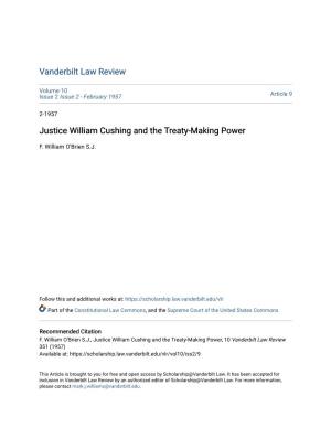 Justice William Cushing and the Treaty-Making Power