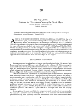 Evidence for "Co-Essences" Among the Classic Maya