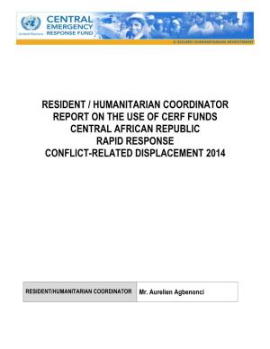 Central African Republic Rapid Response Conflict-Related Displacement 2014