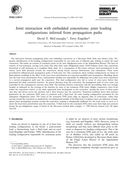 Joint Loading Configurations Inferred from Propagation Paths
