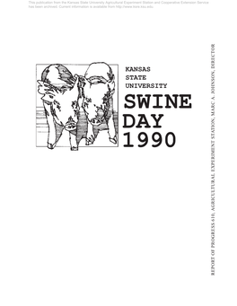 Swine Day 1990 Report of Progress 610, Agricultural Experiment Station, Marc A