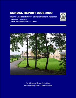 IGIDR Annual Report 2008-2009