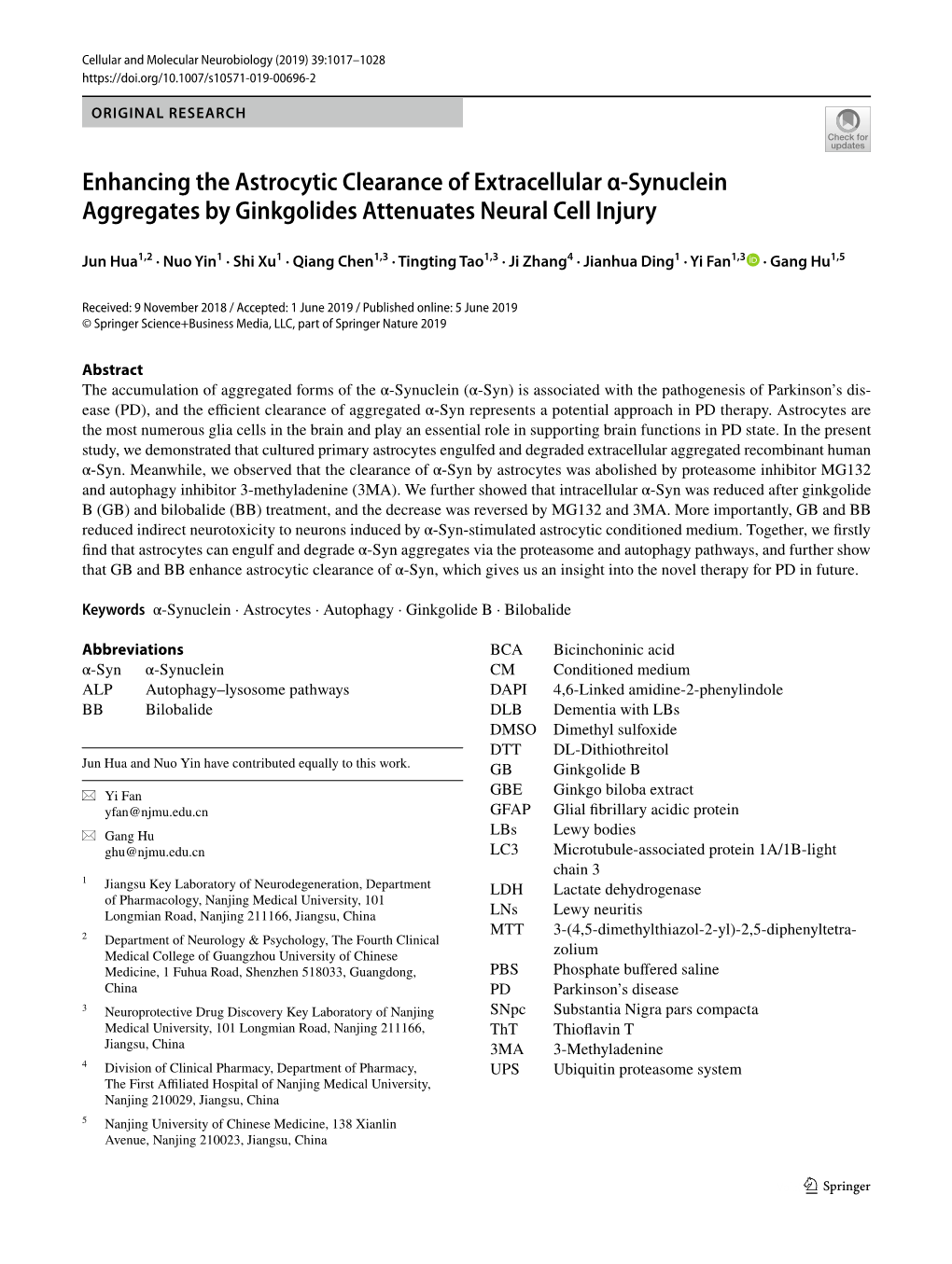 Enhancing the Astrocytic Clearance of Extracellular Α-Synuclein