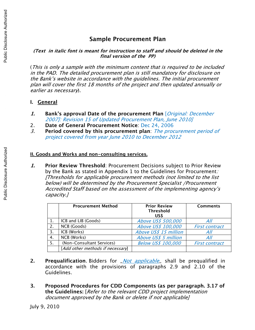 World Bank Document