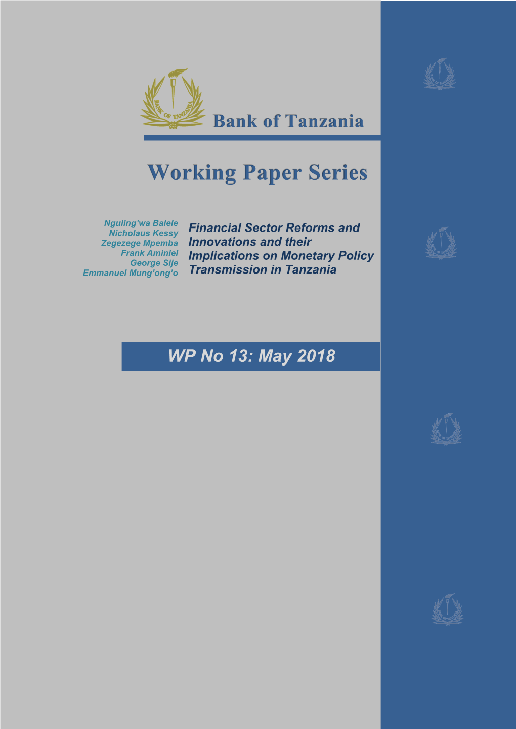 Working Paper Series