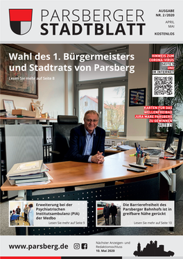 Parsberger Stadtblatt / Ausgabe Nr