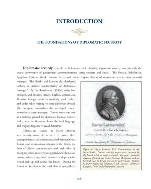 Introduction the Foundations of Diplomatic Security