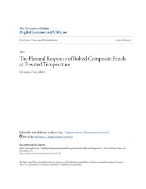 The Flexural Response of Bolted Composite Panels at Elevated Temperature" (2001)
