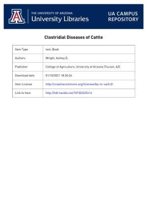 Clostridial Diseases of Cattle