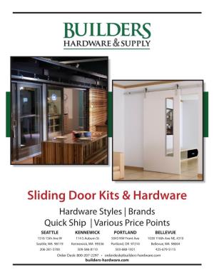 Sliding Door Kits & Hardware