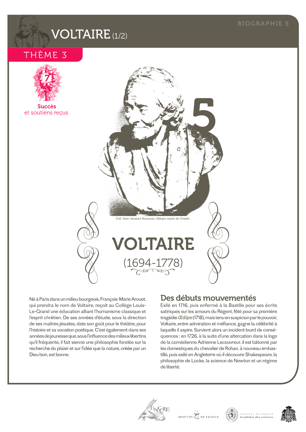 5.Biographie De Voltaire
