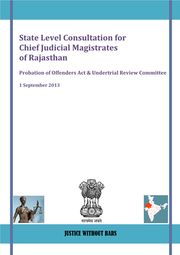 State Level Consultation for Chief Judicial Magistrates of Rajasthan