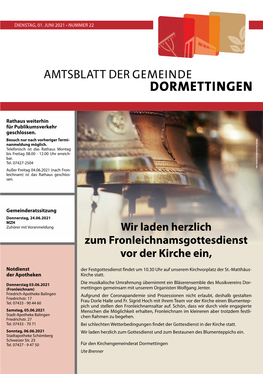 Amtsblatt Der