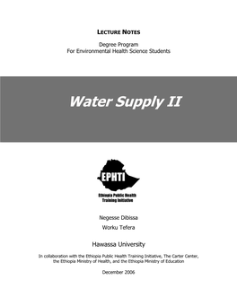 Water Supply II