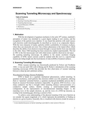 Scanning Tunneling Microscopy and Spectroscopy