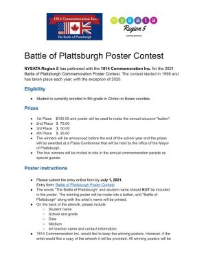 Battle of Plattsburgh Poster Contest.1