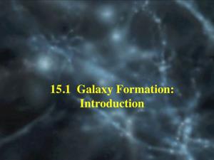 15.1 Galaxy Formation: Introduction