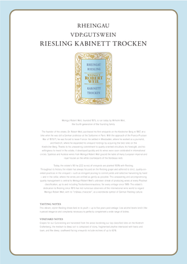 Riesling Kabinett Trocken