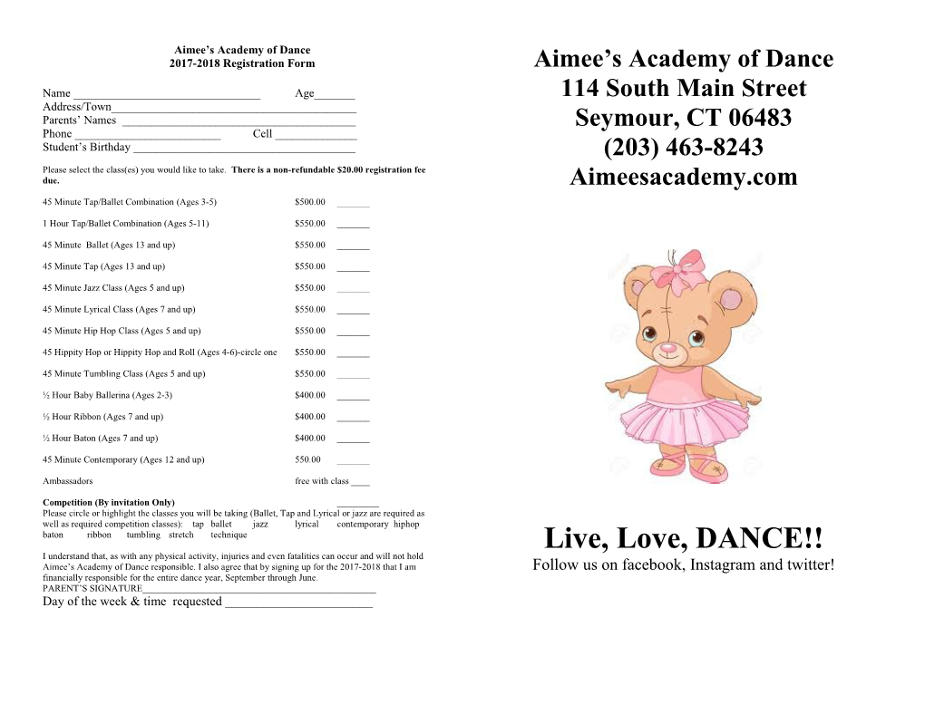 Aimee S Academy of Dance