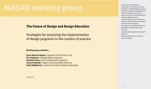 Strategies for Assessing the Responsiveness of Design Programs to the Context of Practice
