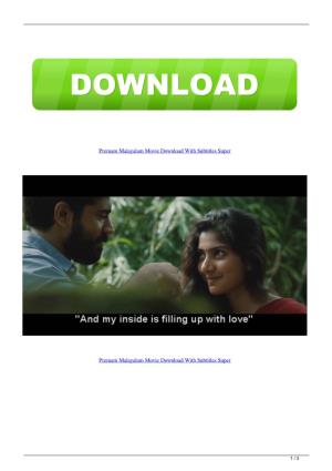 Premam Malayalam Movie Download with Subtitles Super