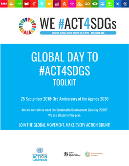 Global Day to #Act4sdgs Toolkit