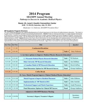 UW Med Phys Program Overview