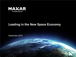 Leading in the New Space Economy