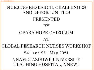 Nursing Research: Challenges