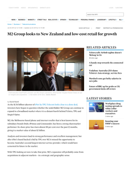 M2 Group Looks to New Zealand and Low-Cost Retail for Growth