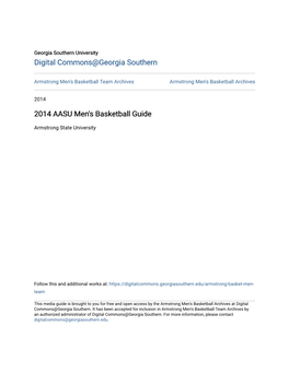2014 AASU Men's Basketball Guide