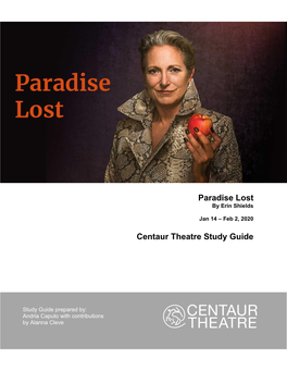 Paradise Lost Centaur Theatre Study Guide