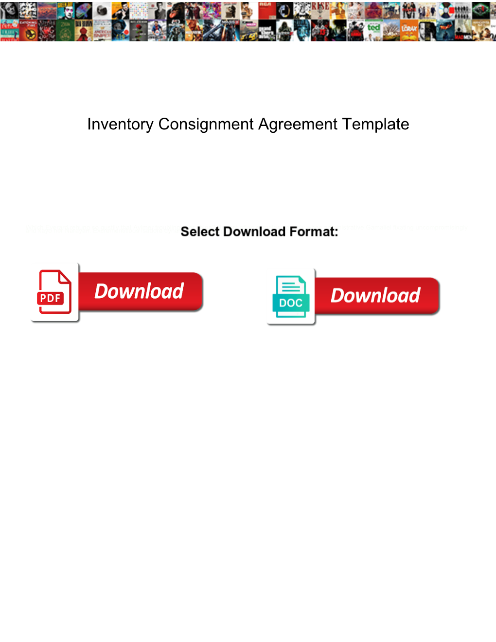 Inventory Consignment Agreement Template