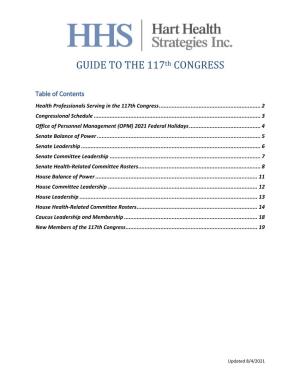 GUIDE to the 117Th CONGRESS