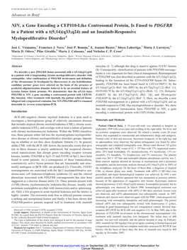 And an Imatinib-Responsive Myeloproliferative Disorder1