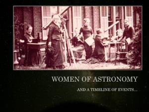 Women of Astronomy
