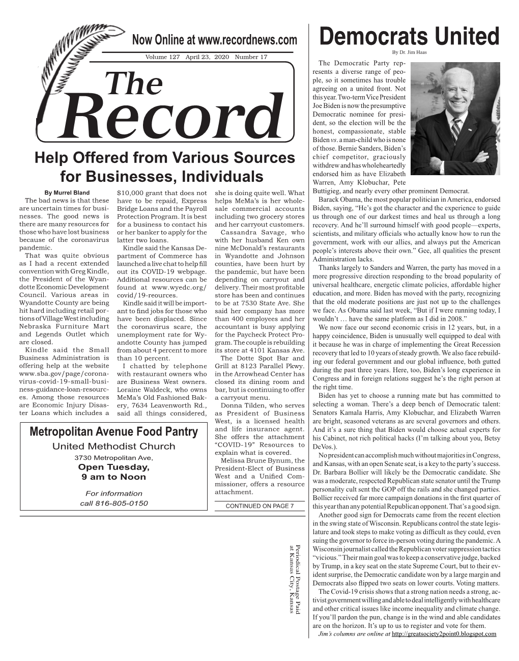 The Record – April 23, 2020